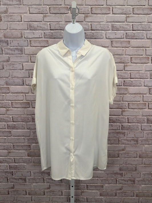 Beachlunchlounge Shirt, White, Medium, Used - Good