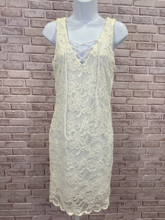 Ambiance Dress, White, Large, New With Tags