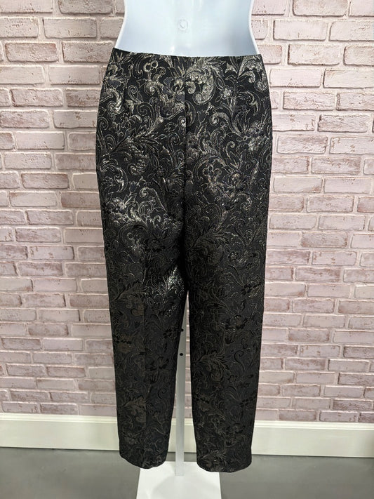 Boston Proper Pants, Black/gold, 8, Used - Good