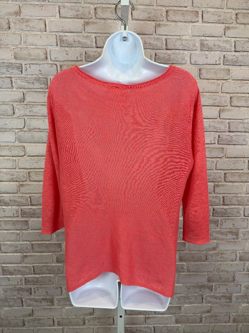 Eileen Fisher Sweater, Pink/orange, Large, Used - Good