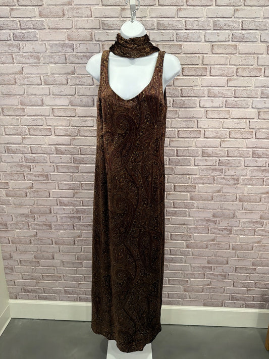 Dana Buchman Dress, Brown multi, 12, Used - Good