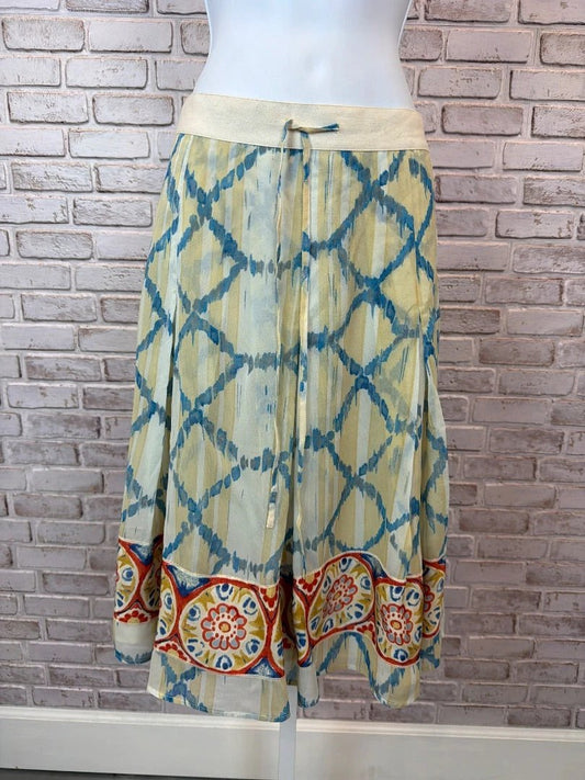 Banana Republic Bottom - Skirt – Banana Republic Silk Skirt, Multi, 10, Used - Excellent