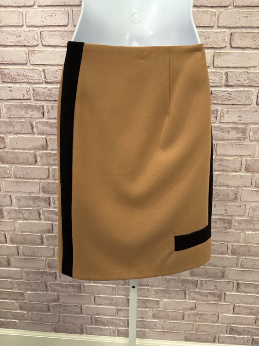 White House Black Market Skirt, Tan/black, 4, Used - Good