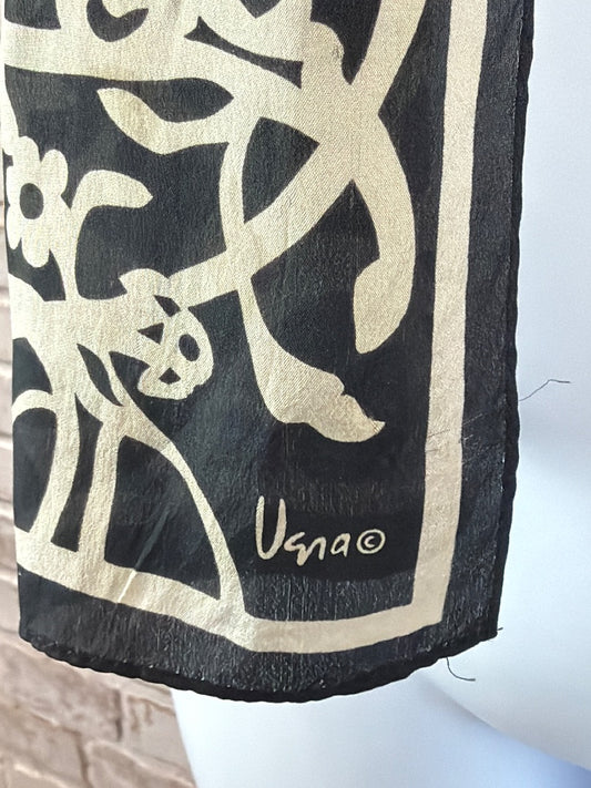 USNA Scarf, black/white, One Size, Used - Good