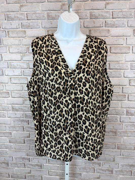 Vince Camuto Tank top, Leopard, XL, Used - Excellent