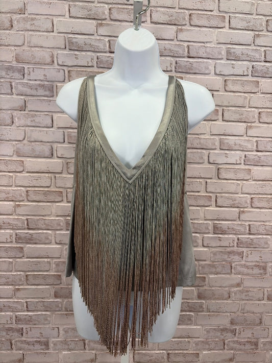 Foley & Corinna Silk Tops, Grey/tan, Small, Used - Good
