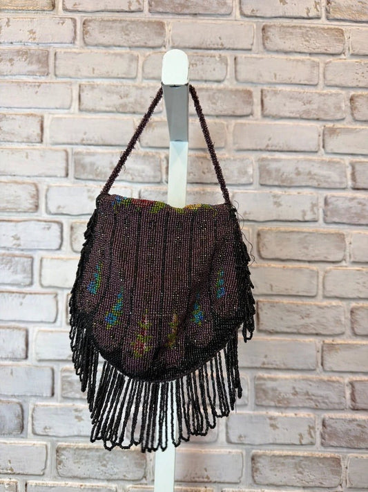 Various Bag - Other – Various Vintage/Antique Micro Beaded Pochette Bag circa 1915–1922, Purple multi, One Size, Used - Fair [Live 2.15]