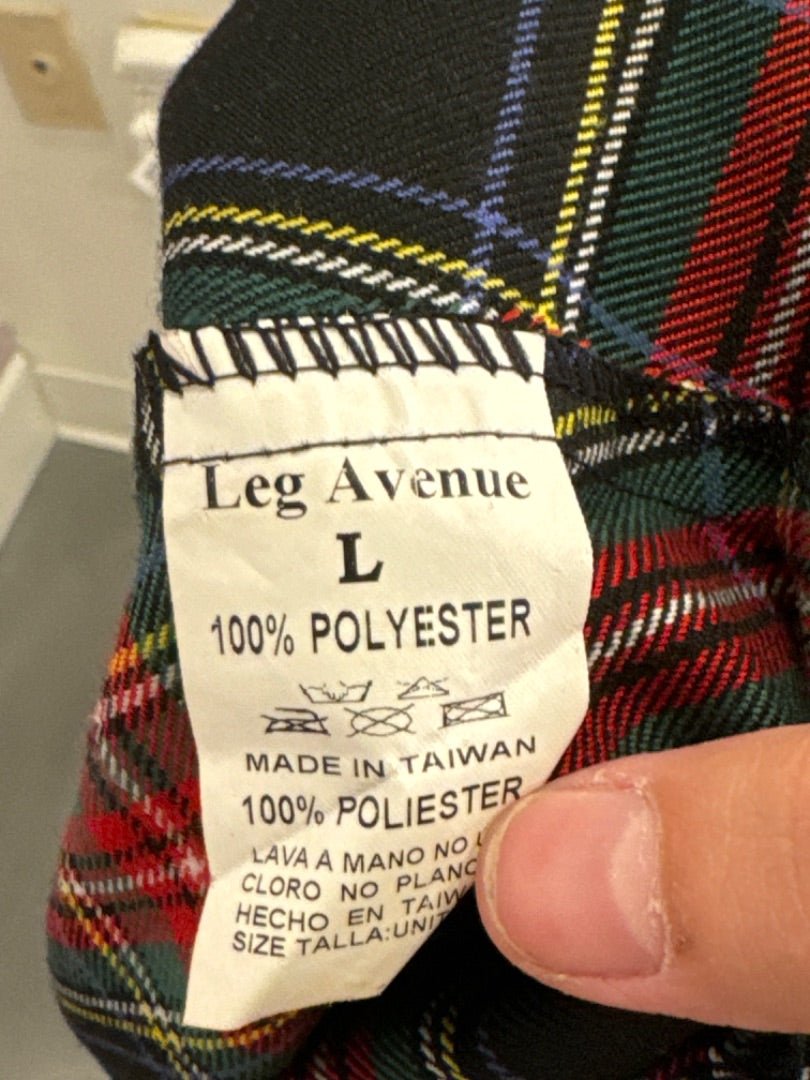 Leg Avenue Skirt, Multi plaid, Large, Used - Good - Chill Boutique Consignment