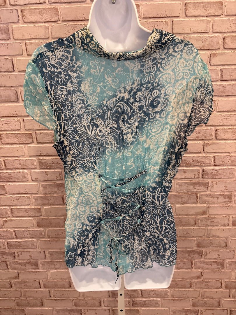 Various Shirt, Blue multi, XXL/18, Used - Good - Chill Boutique Consignment