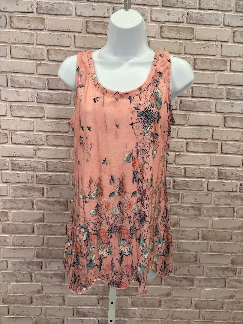 Various Tank top, Pink multi, Small, Used - Good - Chill Boutique Consignment